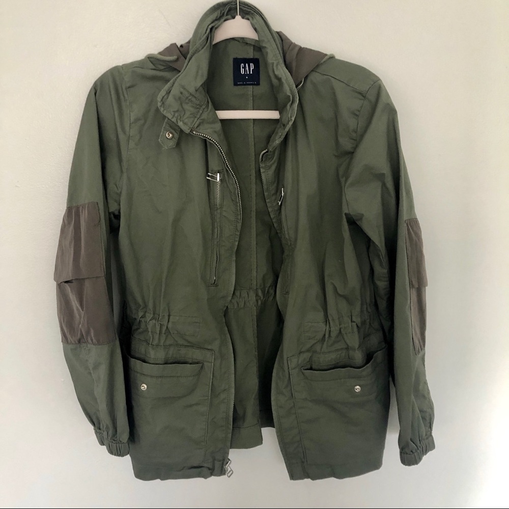 Gap Army Green Utility Jacket, Medium